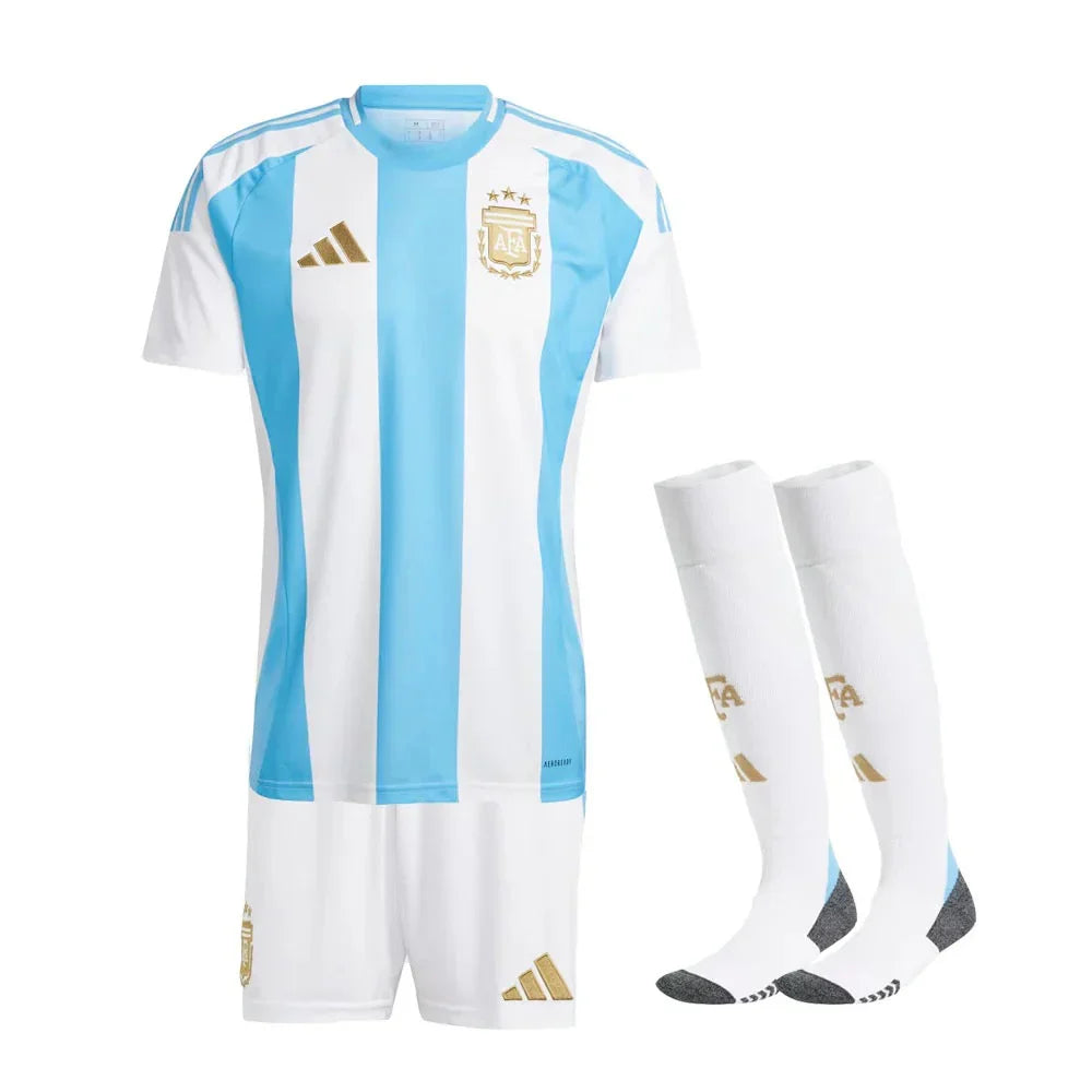 Kids Kit Argentina Home Jersey 2024/25