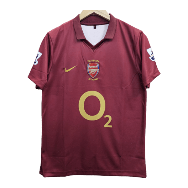 Arsenal Henry 2005-06 Embroidery Home Jersey Retro Collection
