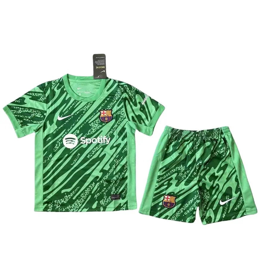 Kids Kit Barcelona Gk 2 Fan Jersey 2024/25