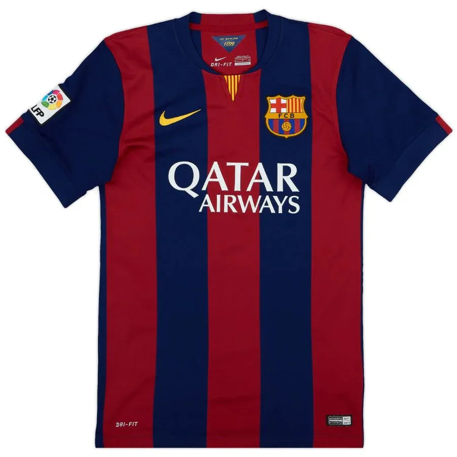 Messi #10 Barcelona Home Retro Jersey 2014/15