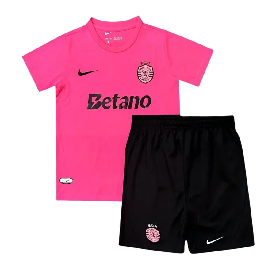 Kids Kit Sporting Pink October Jersey 2024/25