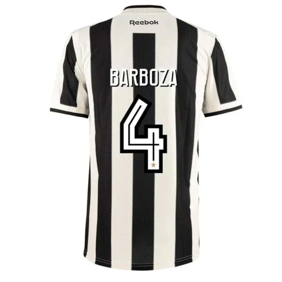 Botafogo Home fan Jersey 2024/25 Patchs Campeão Libertadores e Brasileiro + Todos Patrocinios