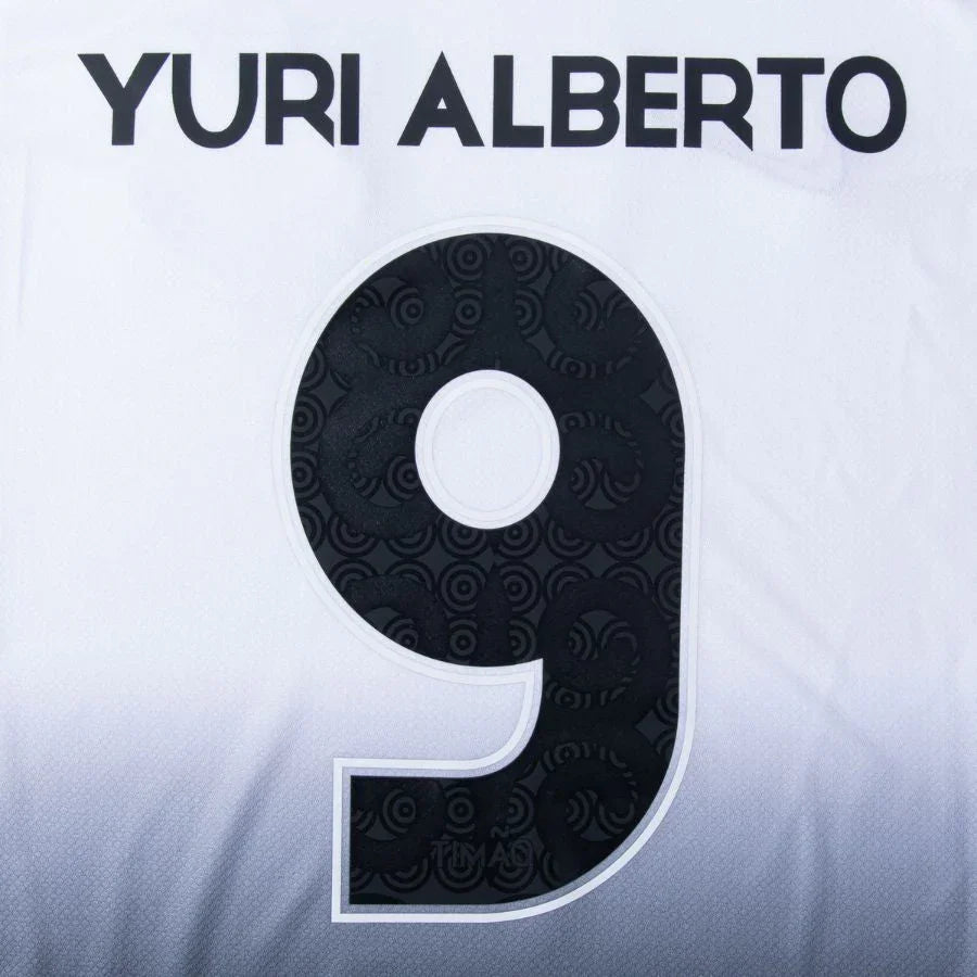 Corinthians Yuri Alberto 9 Home Fan Jersey 2024/25 Full Sponsor (Official Printing)