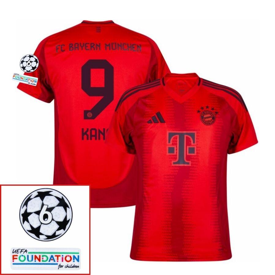 Bayern München Home Fan Jersey 2024/25 Patches UCL UEFA Foundation (Official Printing)