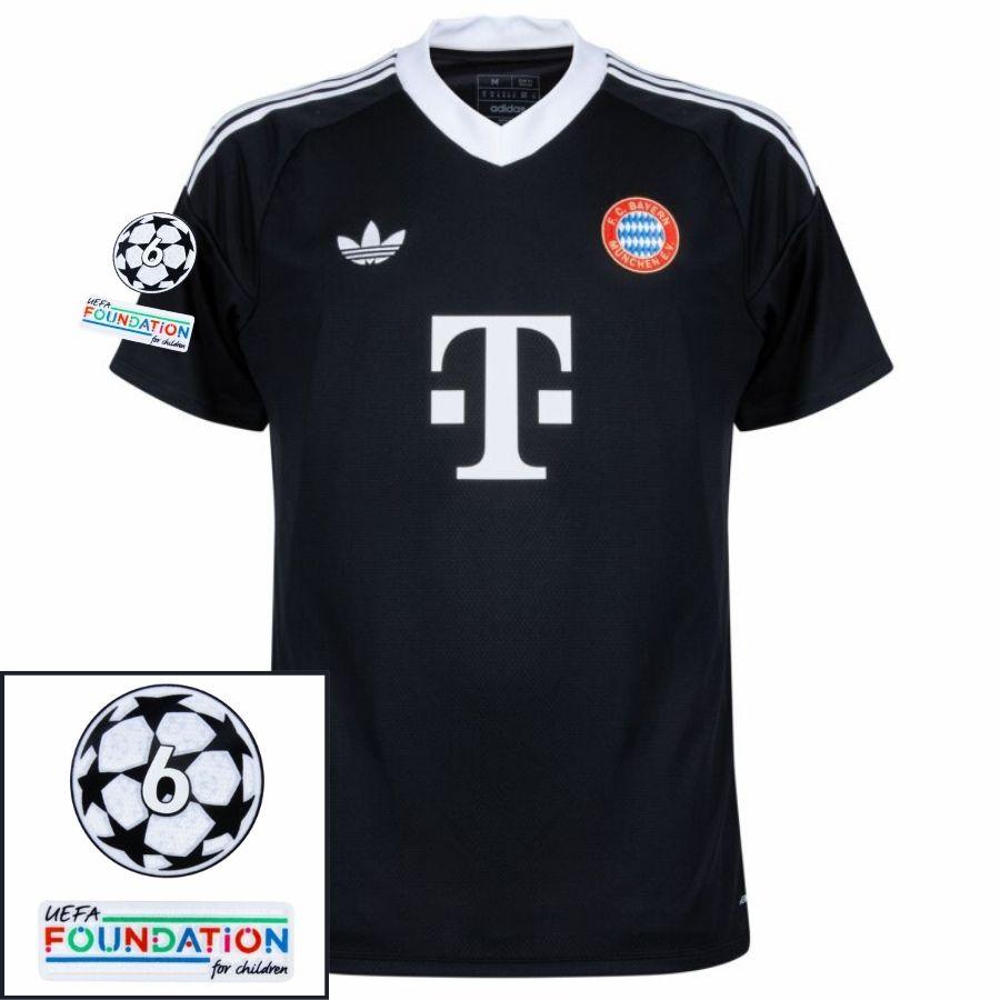 Bayern München GK 4 Fan Jersey 2024/25 Patches UCL UEFA Foundation (Official Printing)