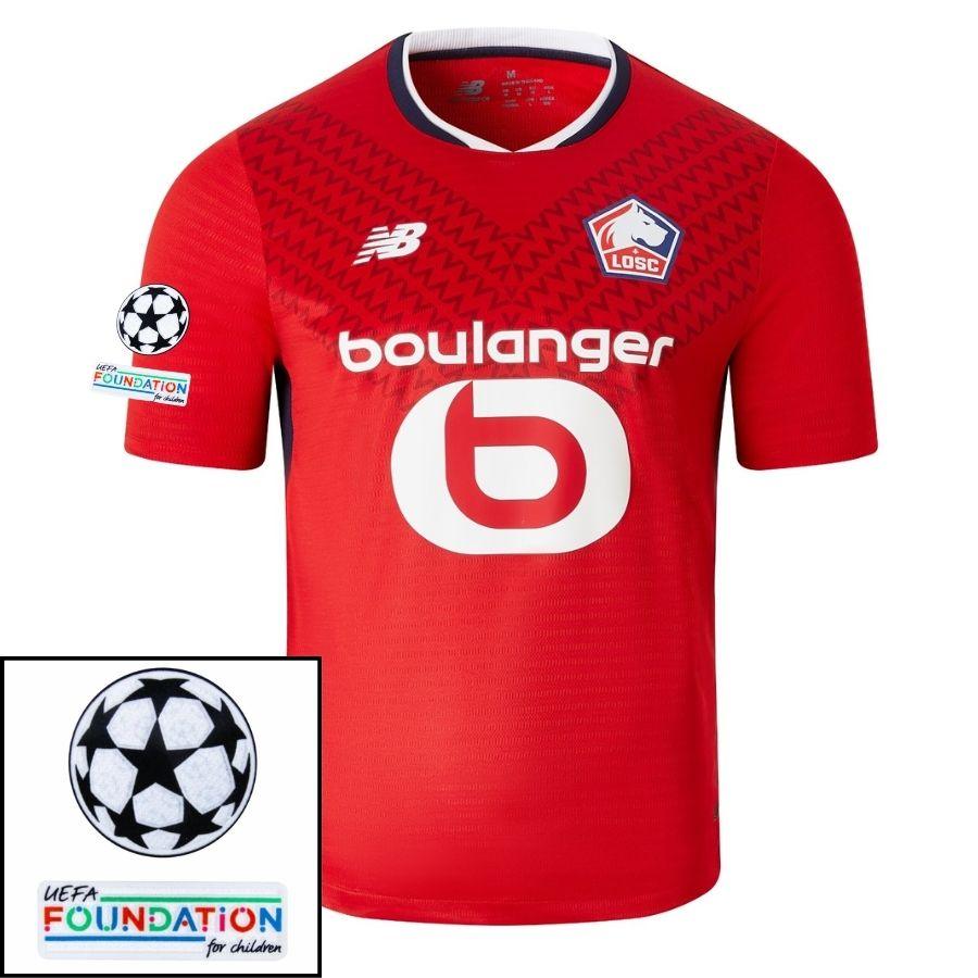 Lille Home 2024/25 Patches Ucl Uefa Foundation (Official Printing)