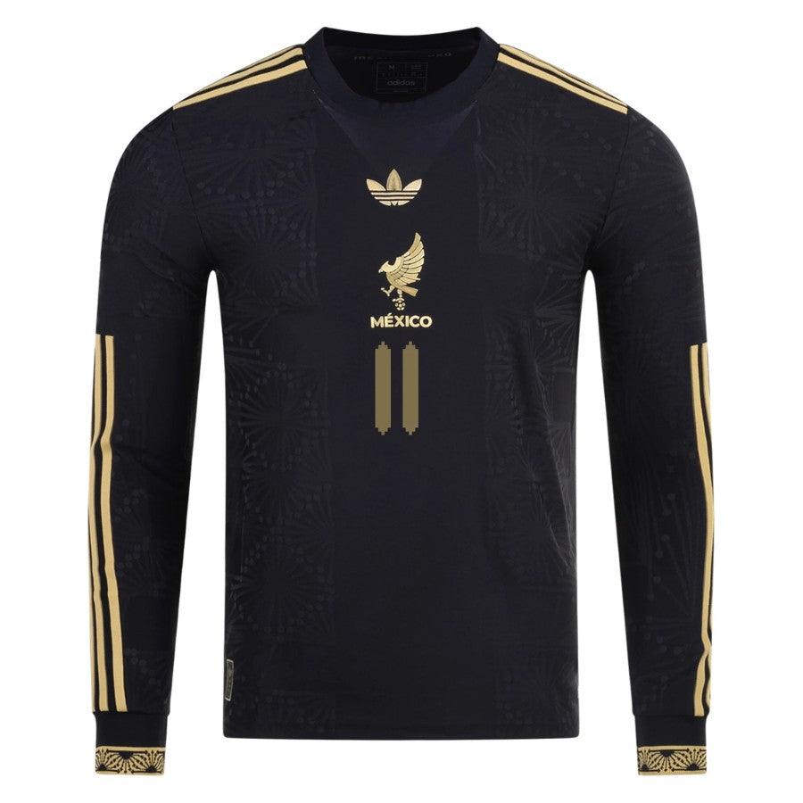 Mexico Santiago Giménez 2025 Special Edition Long Sleeve Authentic Player Third Jersey by adidas