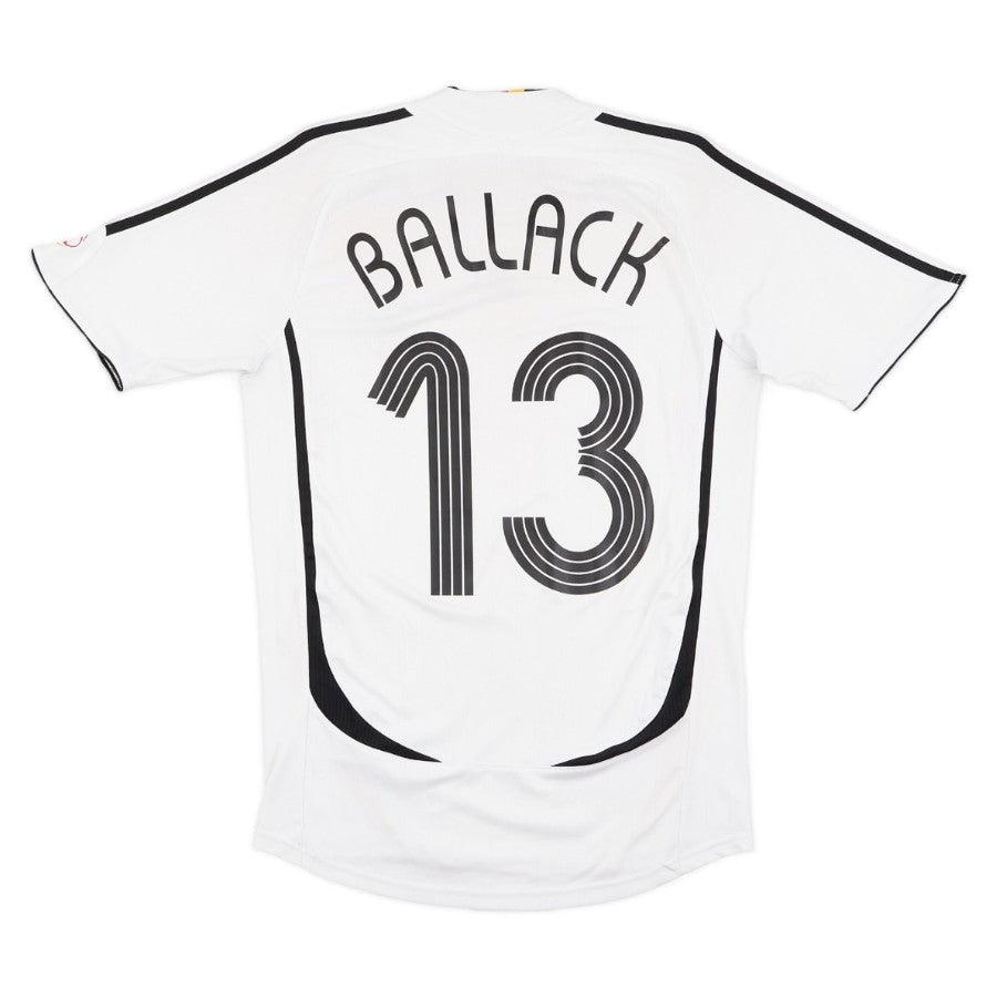 Germany Ballack 13 Retro Home 2006 Fan Jersey