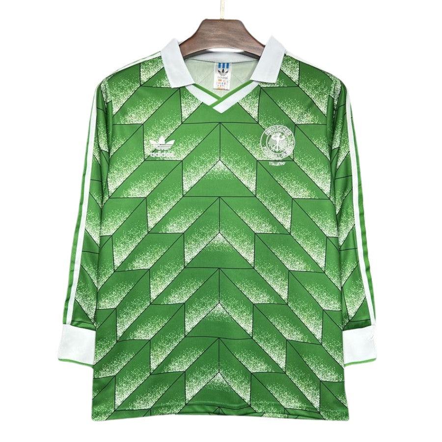 Germany Retro Away 1990 Long Sleeve Fan Jersey