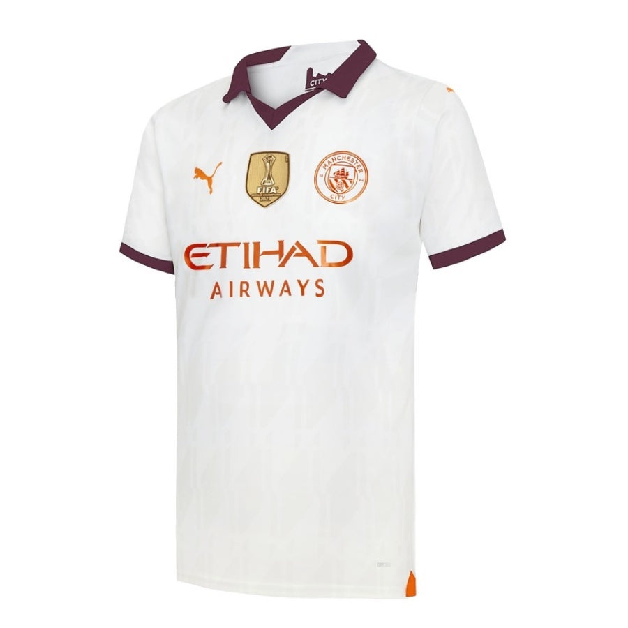 Manchester City Away Jersey 2023/24 Patch World Cup