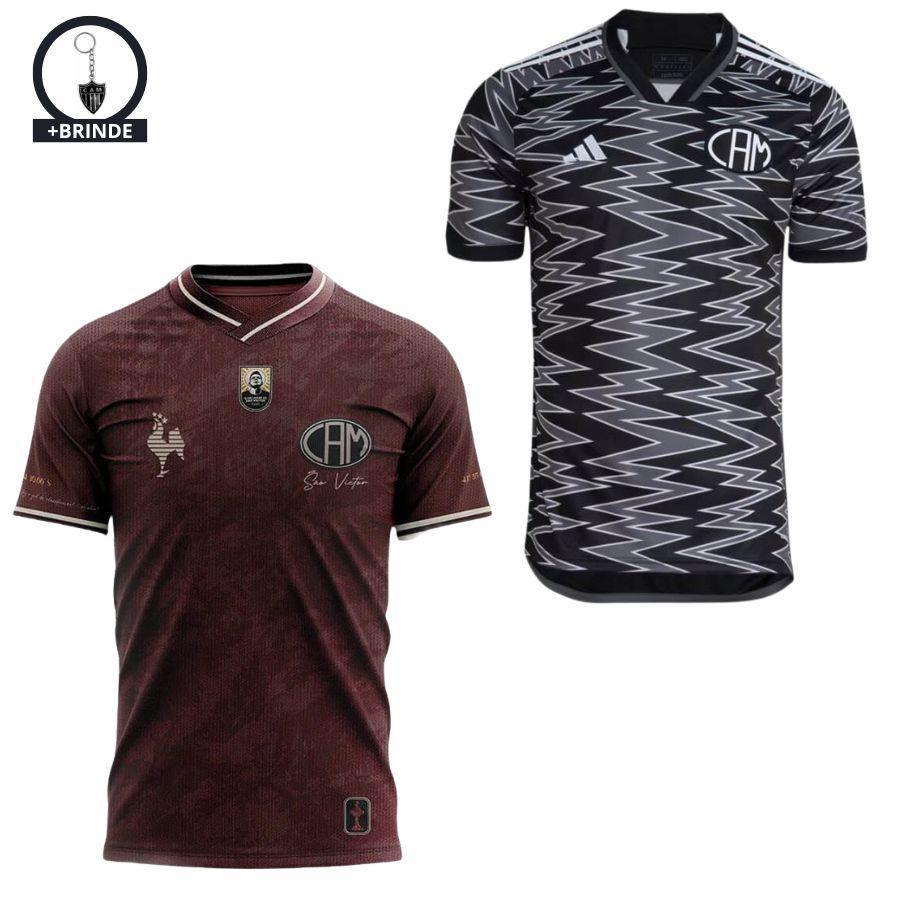 Kit 2 Jerseys Atlético Mineiro Manto Da Massa + Third 2024/25