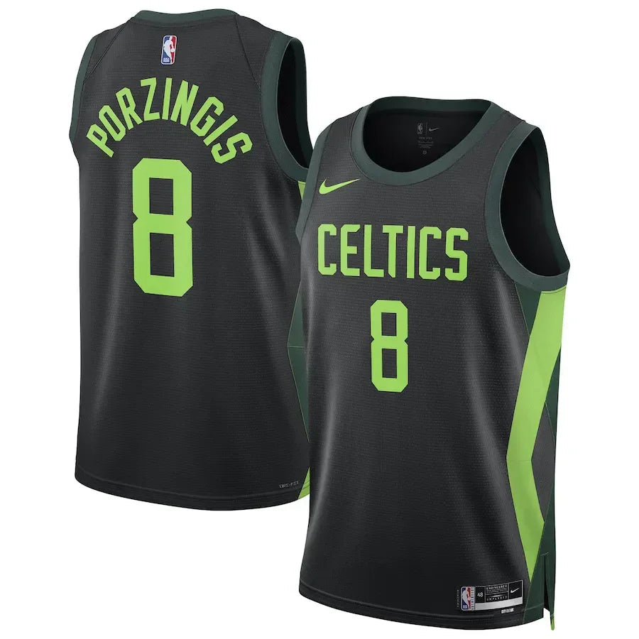 Kristaps Porzingis 8 Boston Celtics 24/25 City Edition NBA Jersey