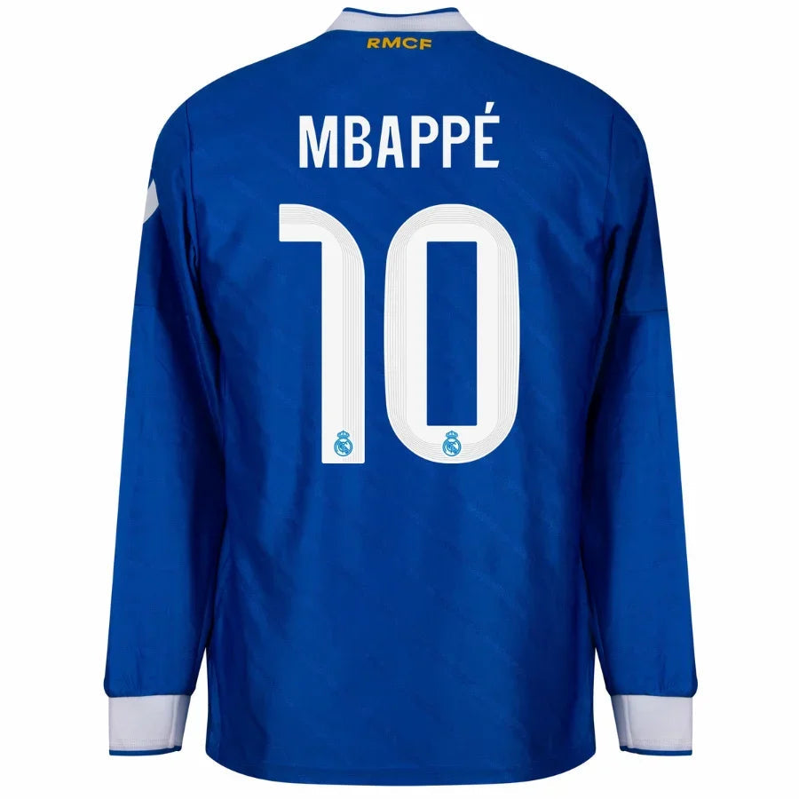 Real Madrid Third Mbappé 10 Fan Jersey Long Sleeve 2025/26