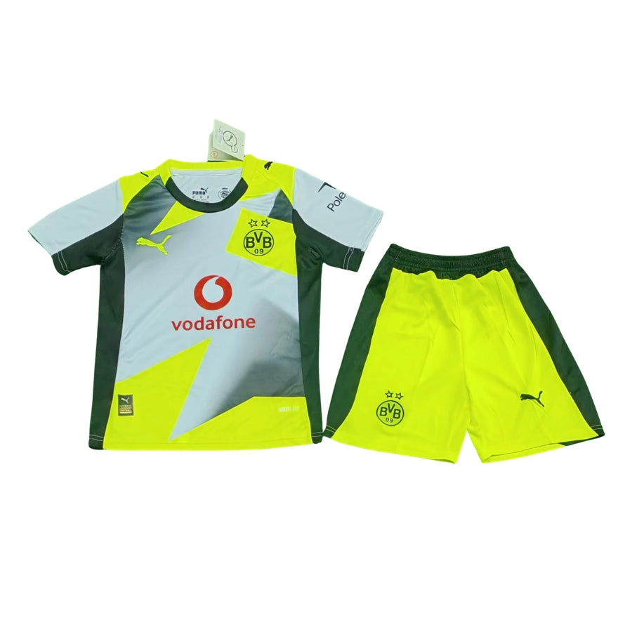 Kids Kit Borussia Dortmund Away Fan Jersey 2025/26