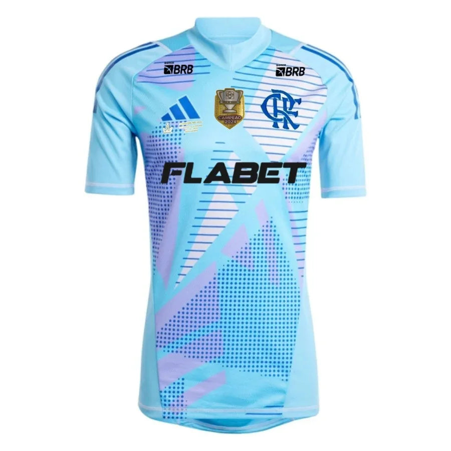 Flamengo Gk Fan Jersey 2025/26 Patch Campeon 2024