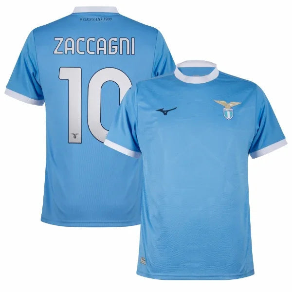 Lazio Home Zaccagni 10 Fan Jersey 2025/26 Official Printing