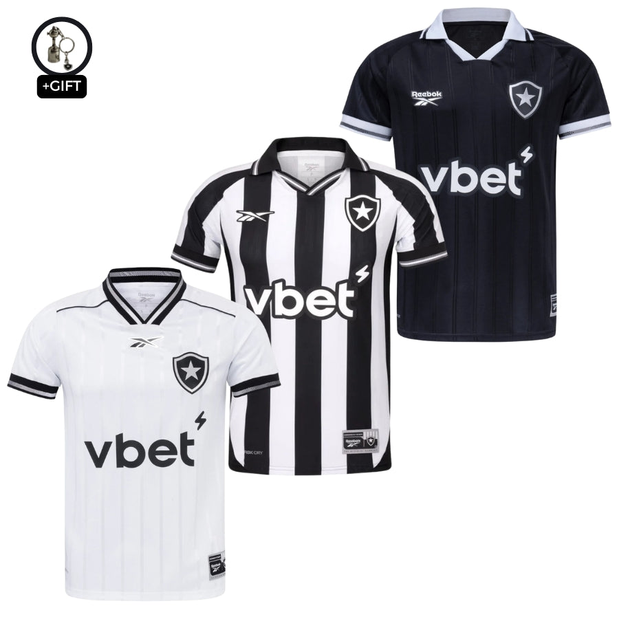 Botafogo Fan Jersey Home, Away e Third 2025/26 - Kit 3 Fan Jersey