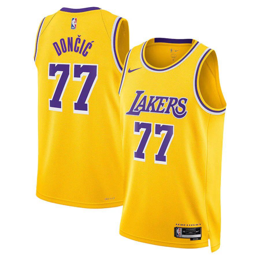Luka Dončić – Los Angeles Lakers Icon Edition 2024 Nba Jersey – Gold – Unisex