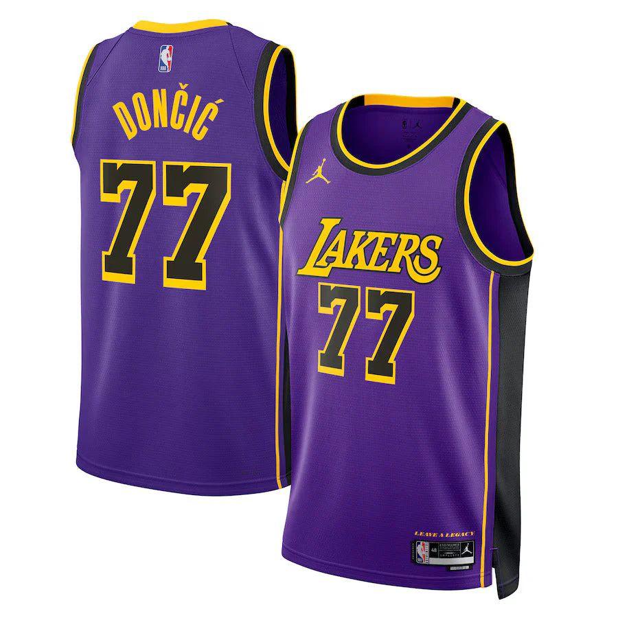 Luka Dončić – Los Angeles Lakers Statement Edition 2024 Nba Jersey – Purple – Unisex