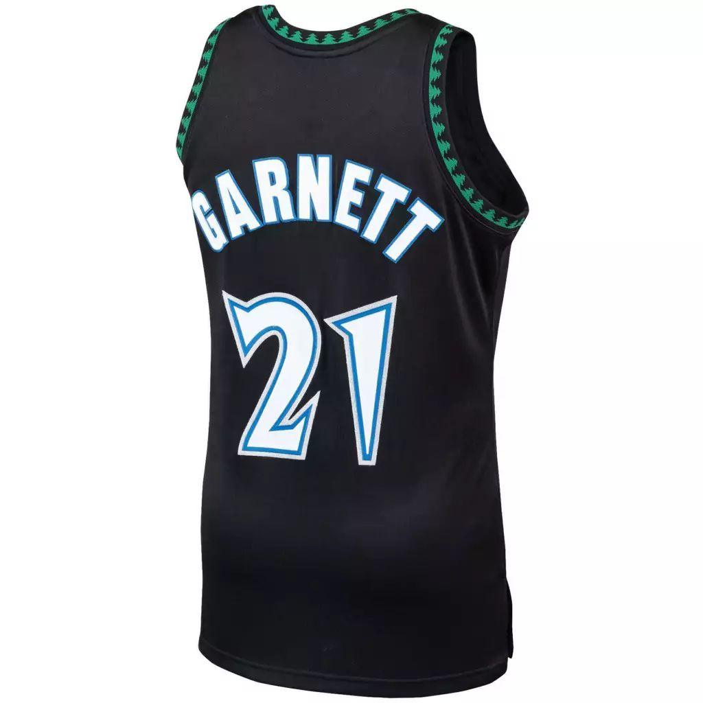 Regata Minnesota Timberwolves - Mitchell & Ness - Garnett NBA- Black