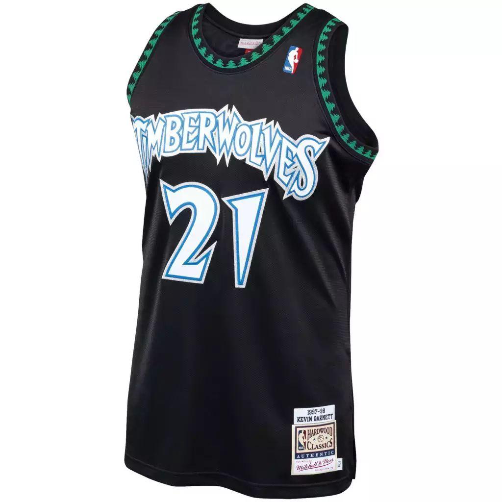 Regata Minnesota Timberwolves - Mitchell & Ness - Garnett NBA- Black