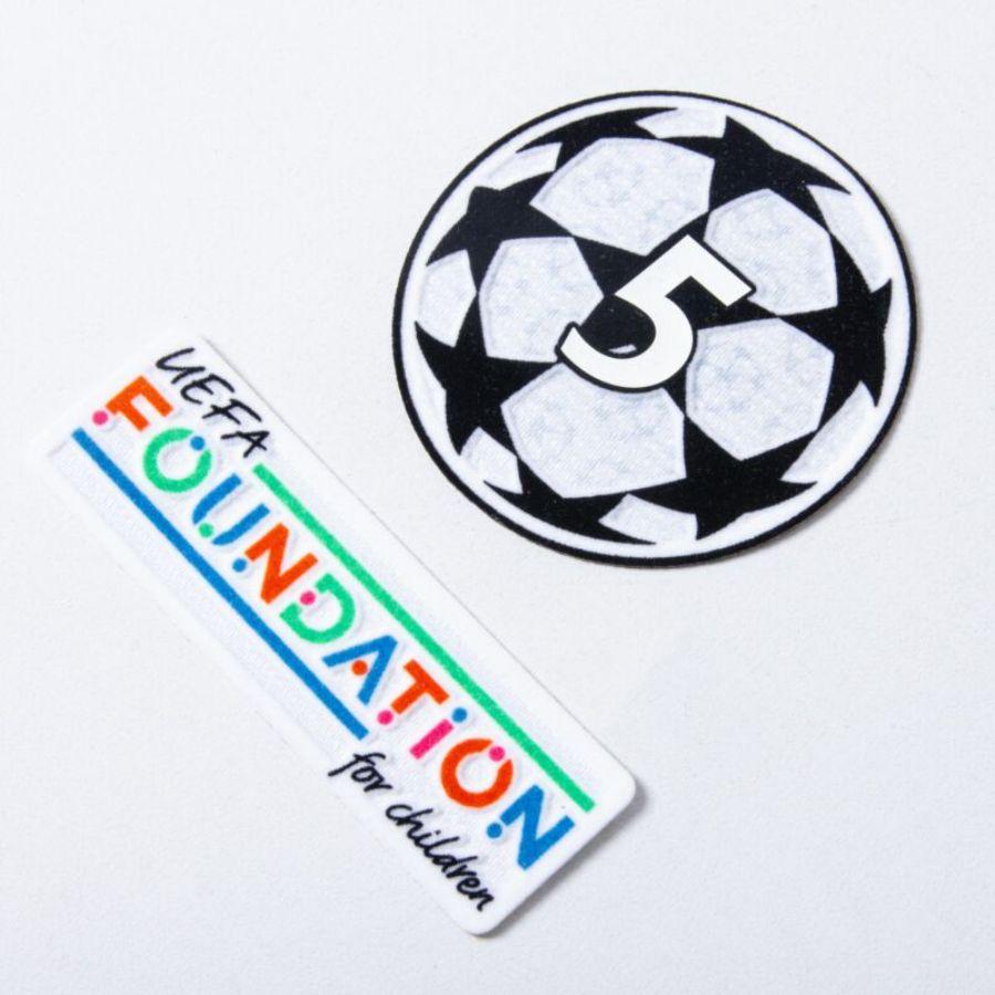 Barcelona Home 2024/25 Patches UCL UEFA Foundation (Official Printing)