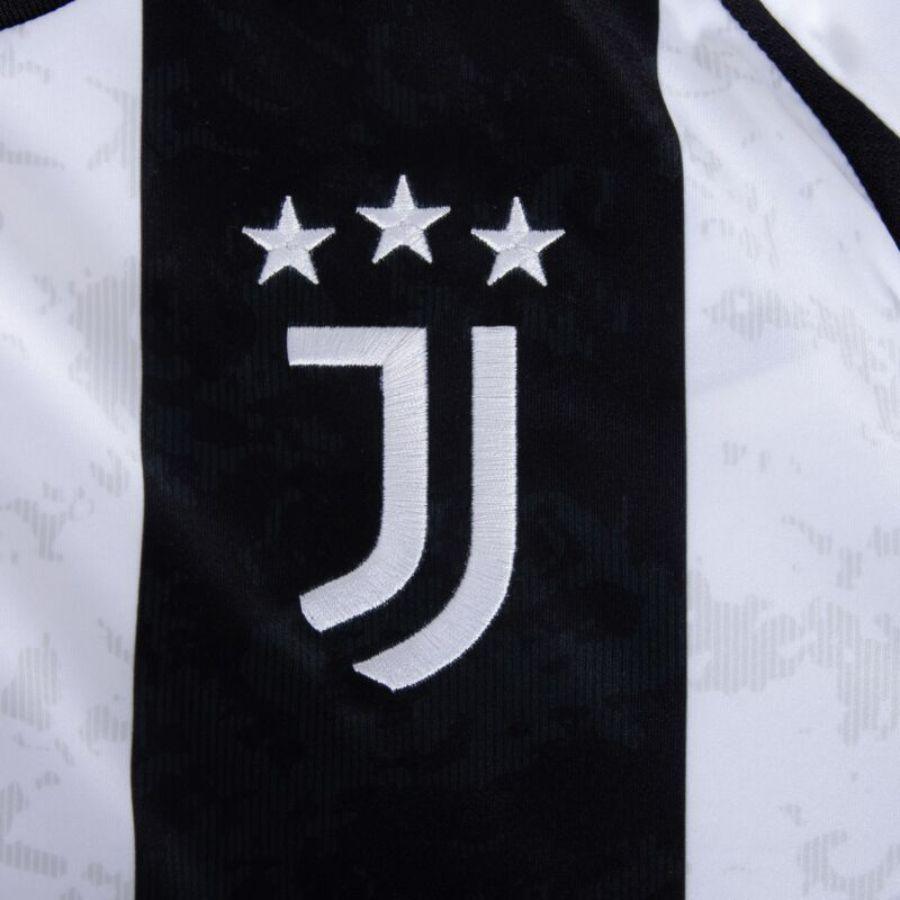 Juventus Home 2024/25 Patches UCL UEFA Foundation (Official Printing)