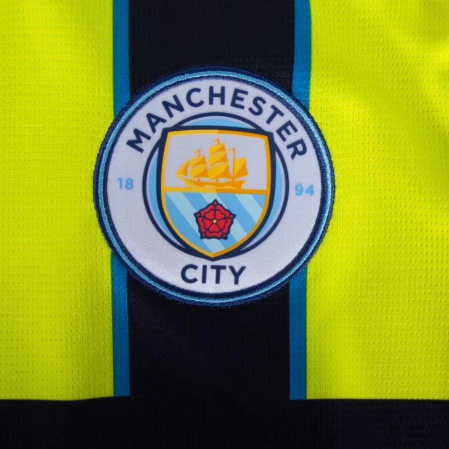 Manchester City De Bruyne 17 Away 2024/25 Patches UCL UEFA Foundation (Official Printing)