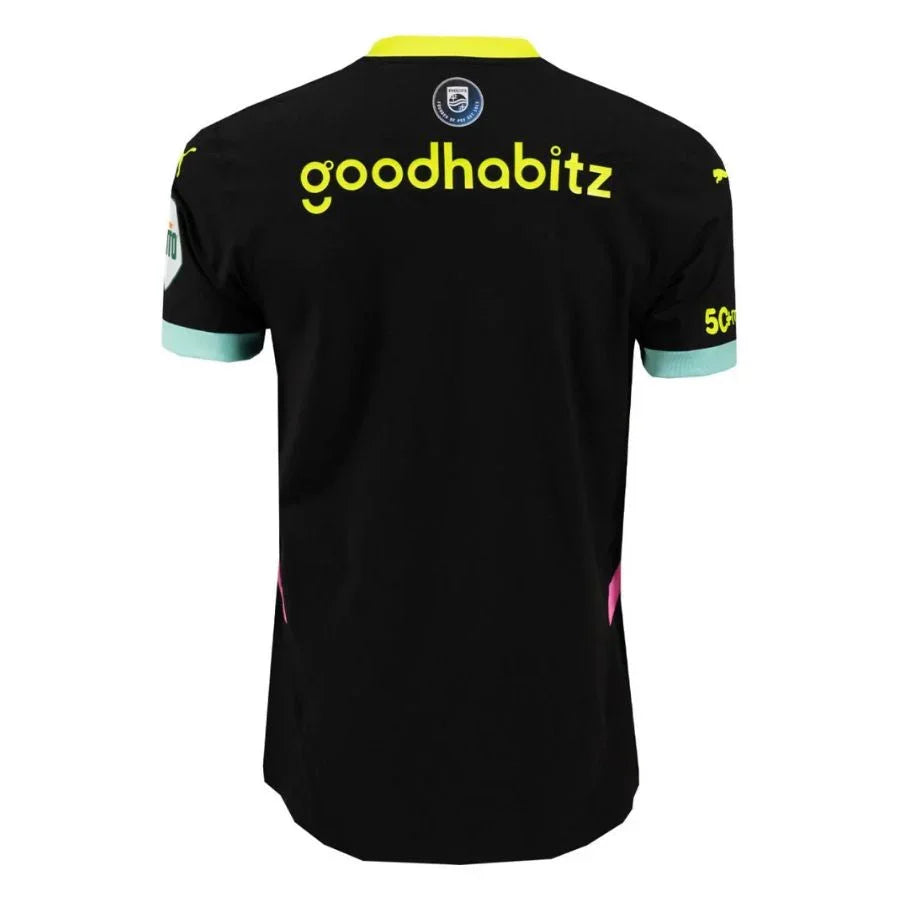 PSV Eindhoven Fan Jersey Away 2024/25 Patches UCL UEFA Foundation (Official Printing)