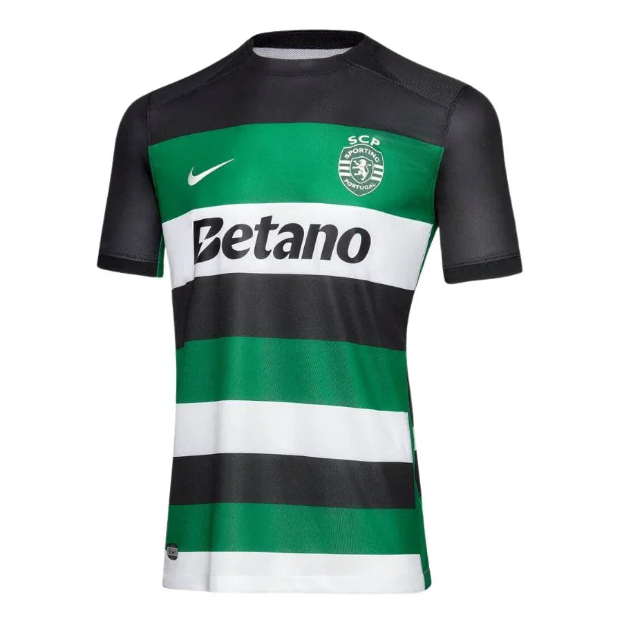 Sporting CP Fan Jersey Home 2024/25 Patches UCL UEFA Foundation (Official Printing)