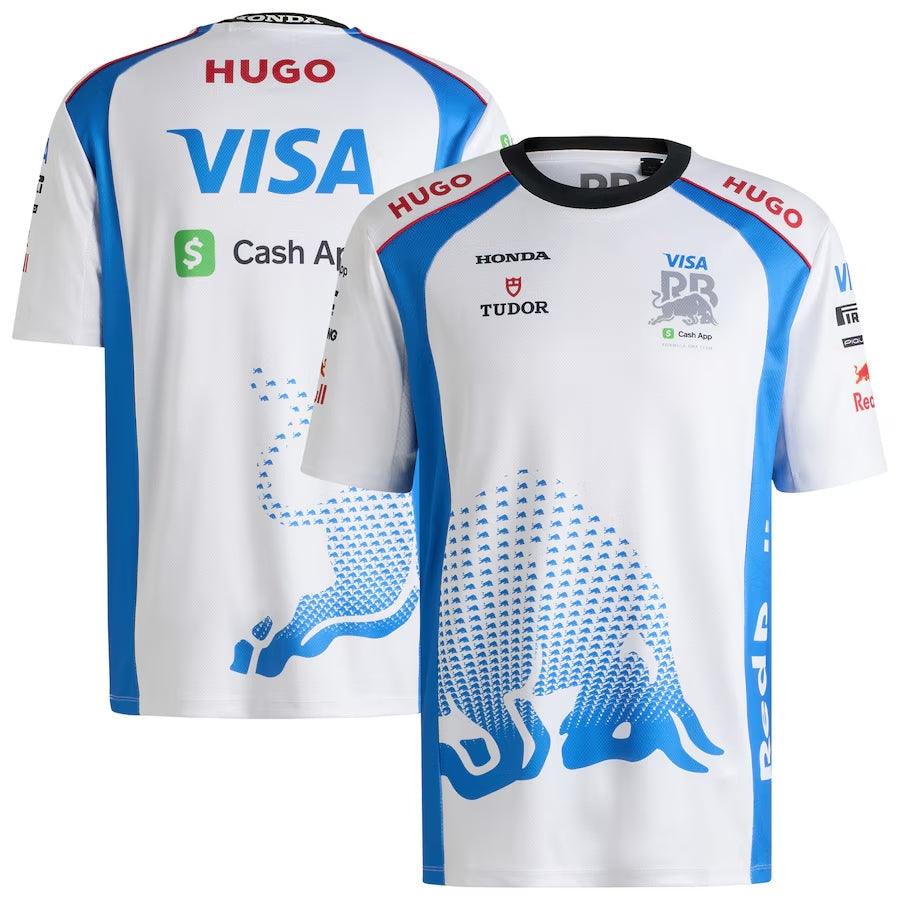 VCARB Hugo 2025 Team Set Up T-Shirt White Formula 1 F1 Formula One