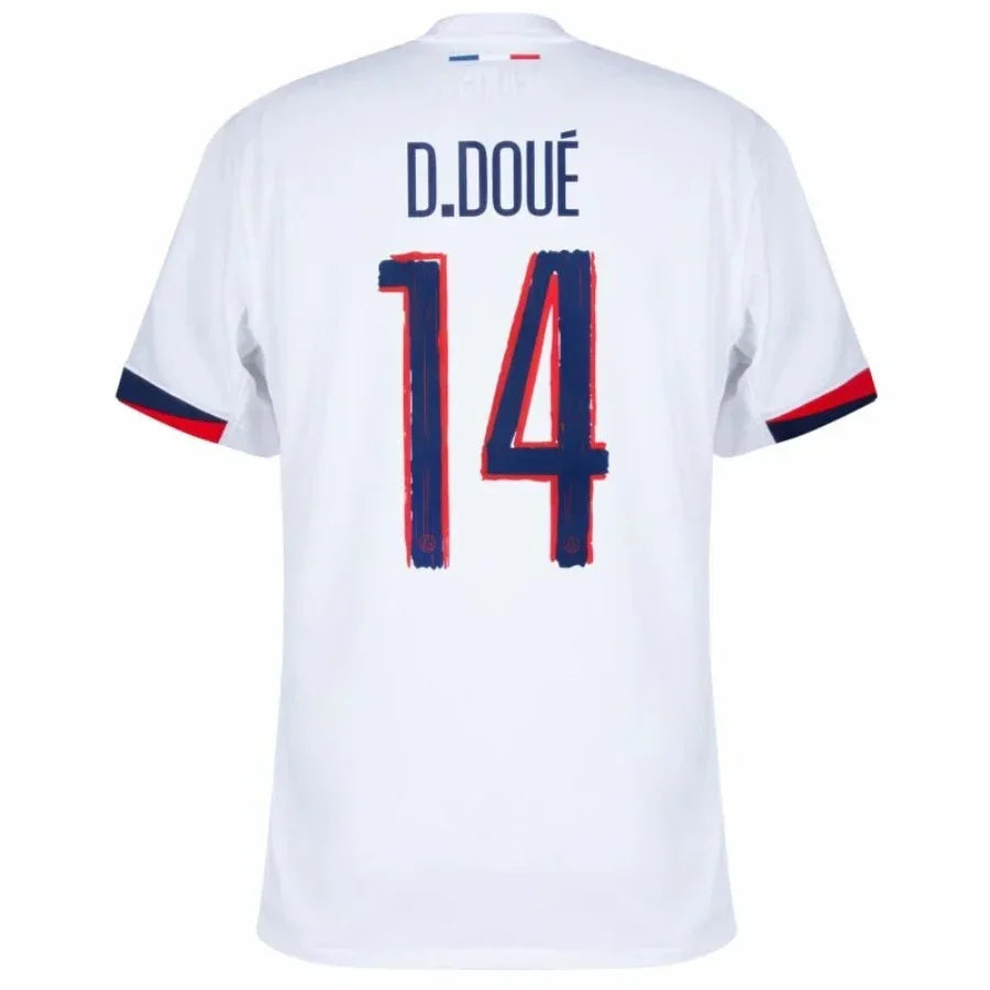 PSG D.Doué 14 Away Fan Jersey 2024/25