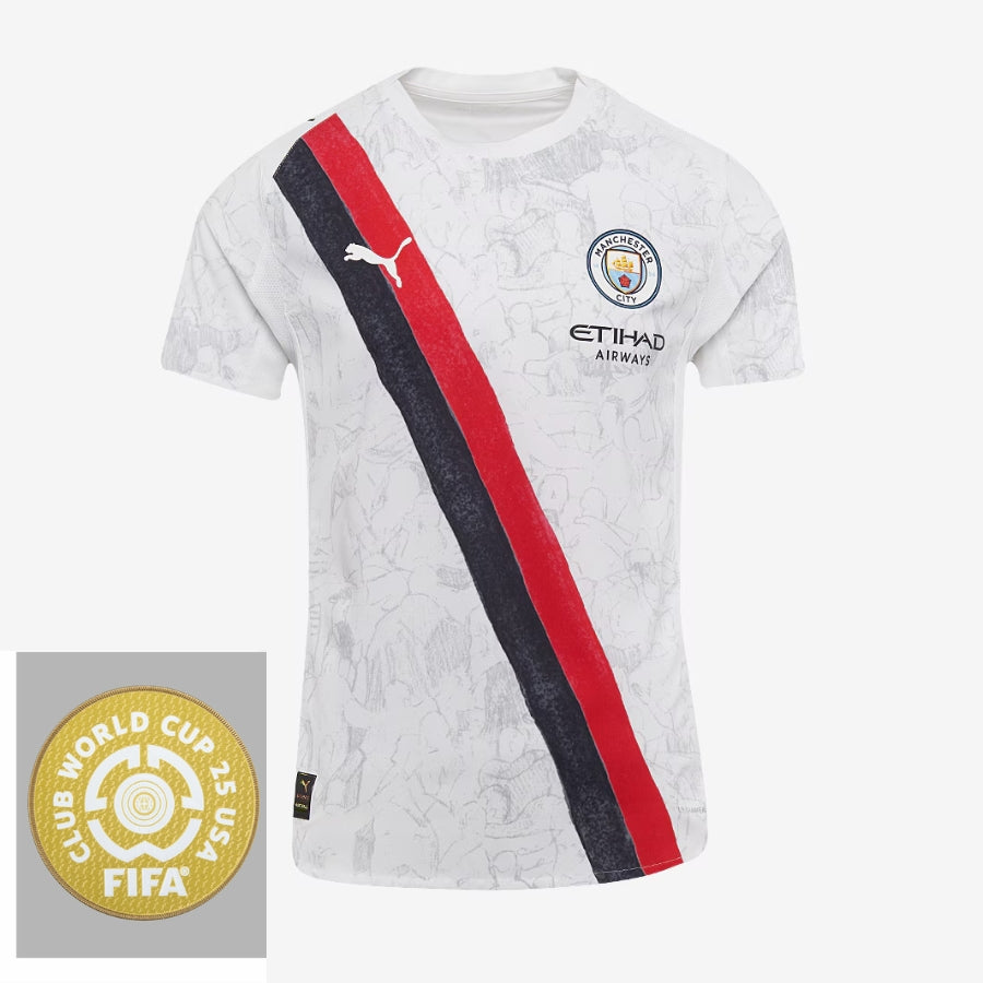 Manchester City Away Fan Jersey 2025/26 Patch Club World Cup
