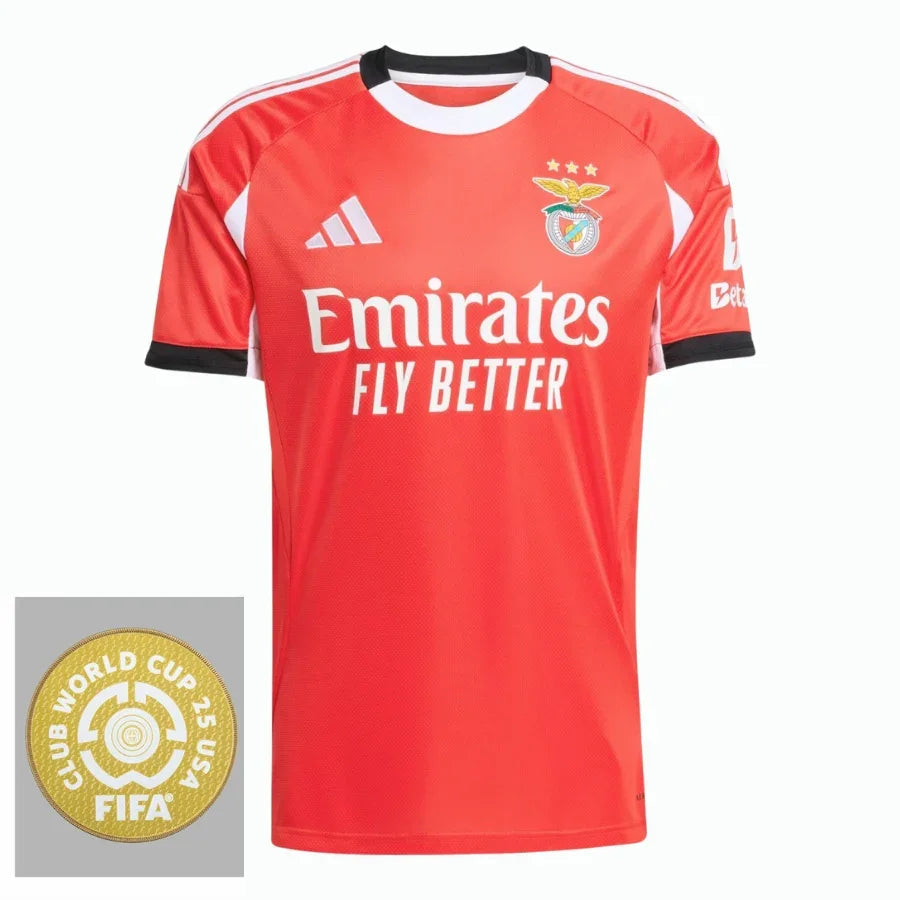 Benfica Home Fan Jersey 2025/26 Patch Club World Cup