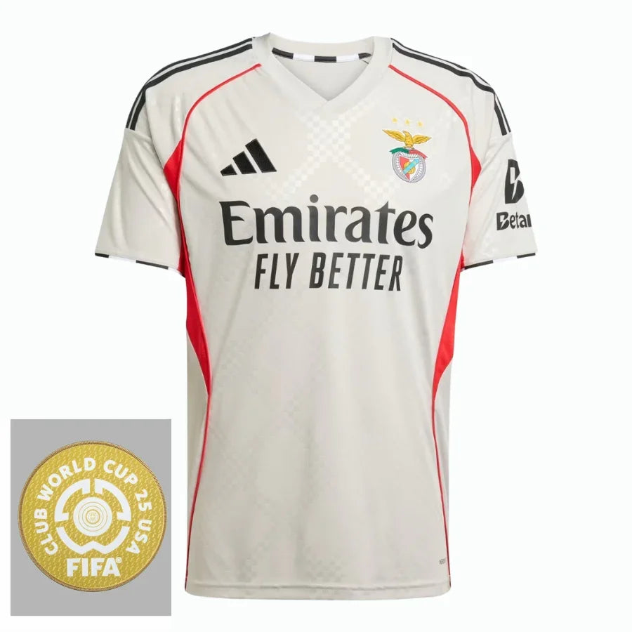 Benfica Away Fan Jersey 2025/26 Patch Club World Cup
