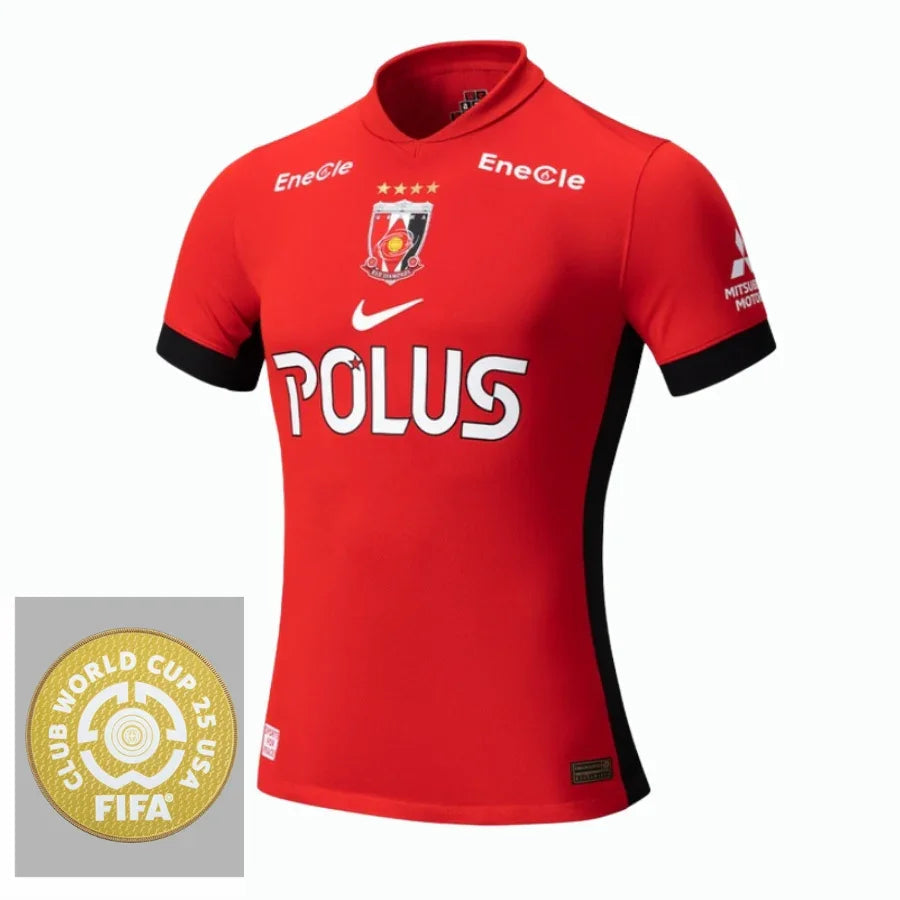 Urawa Red Diamonds Home Fan Jersey 2025/26 Patch Club World Cup