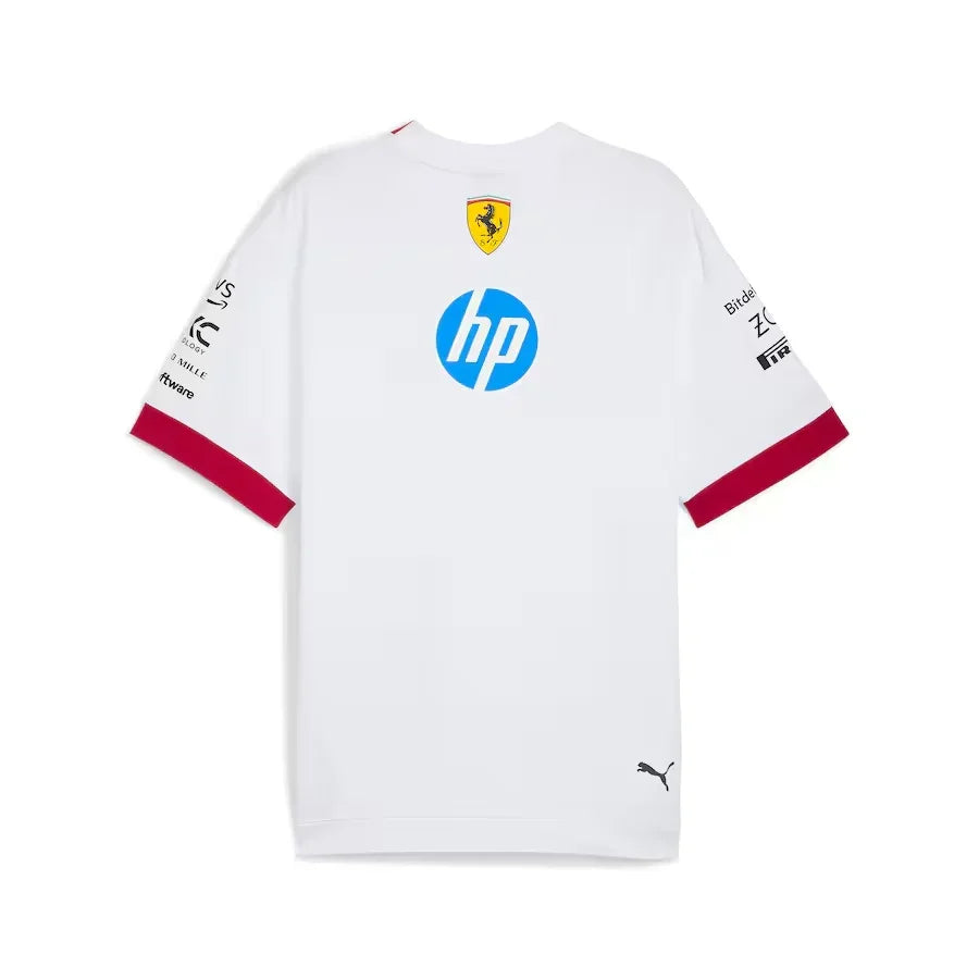 Scuderia Ferrari 2025 Team Oversized T-Shirt - White Formula 1 F1 Formula One