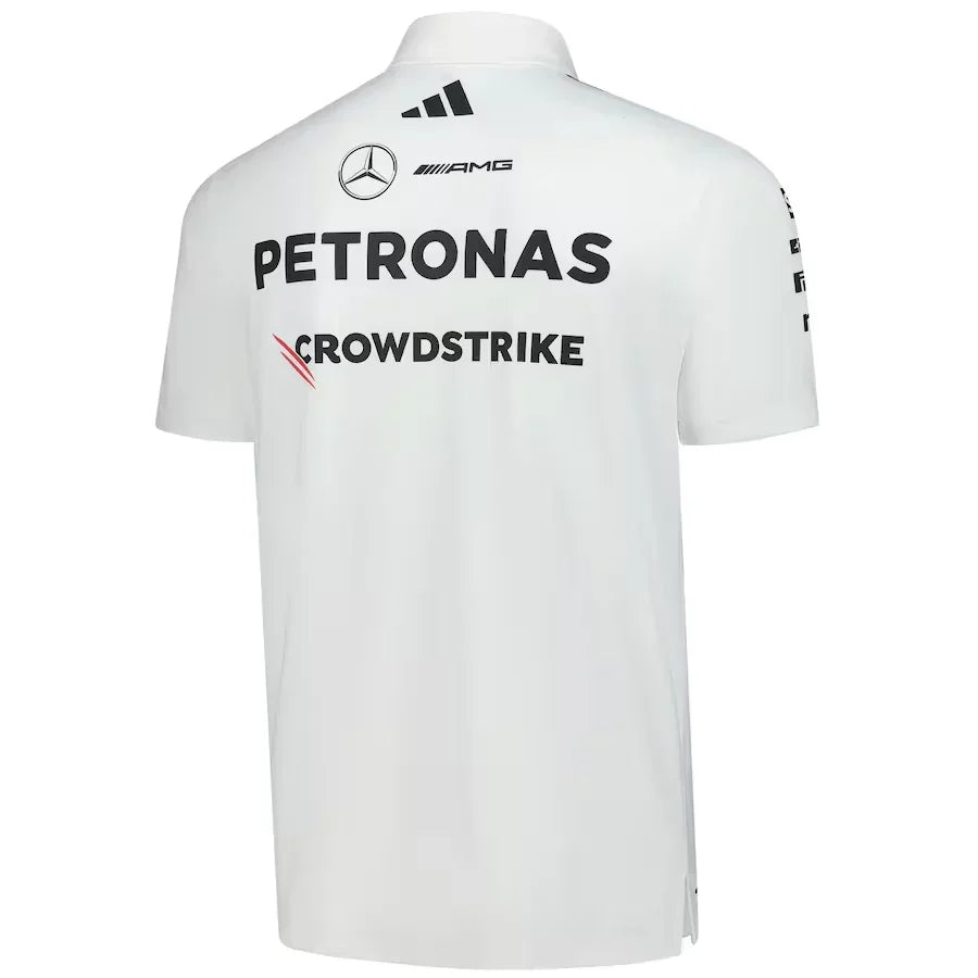 Mercedes-AMG Petronas F1 Team Adidas Wear Polo - White Formula 1 F1 Formula One