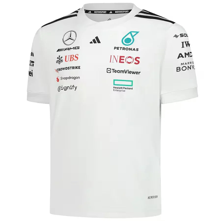 Mercedes-AMG Petronas F1 Team Adidas T-Shirt - White Formula 1 F1 Formula One