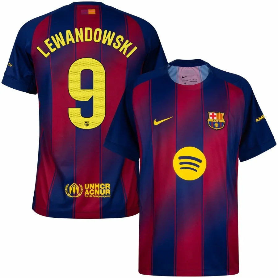 Barcelona Home Lewandowski 9 Home Fan Jersey 2025/26