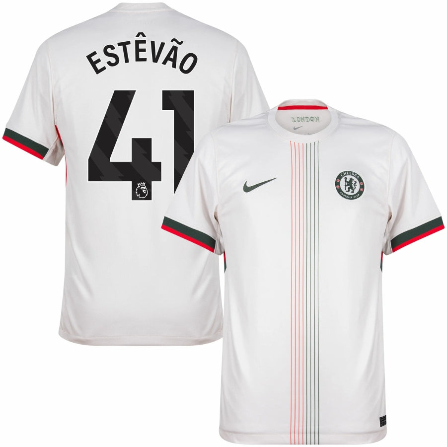 Chelsea Estêvão 41 Away Fan Jersey 2025/26