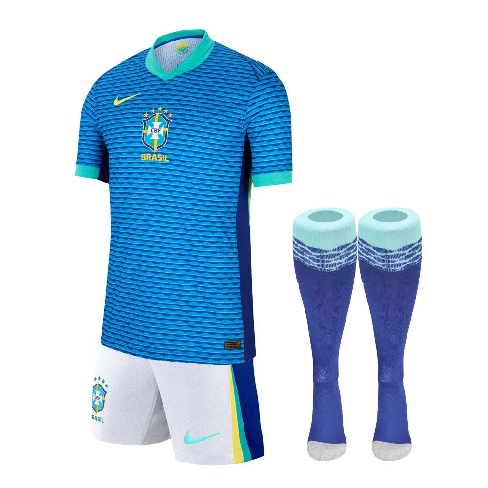 Kids KIT Brazil Away Jersey 2024/25