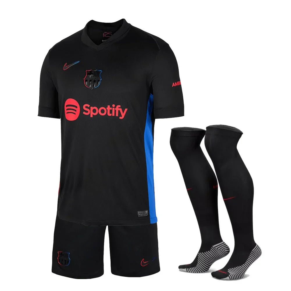 Kids Kit Barcelona Away Jersey 2024/25