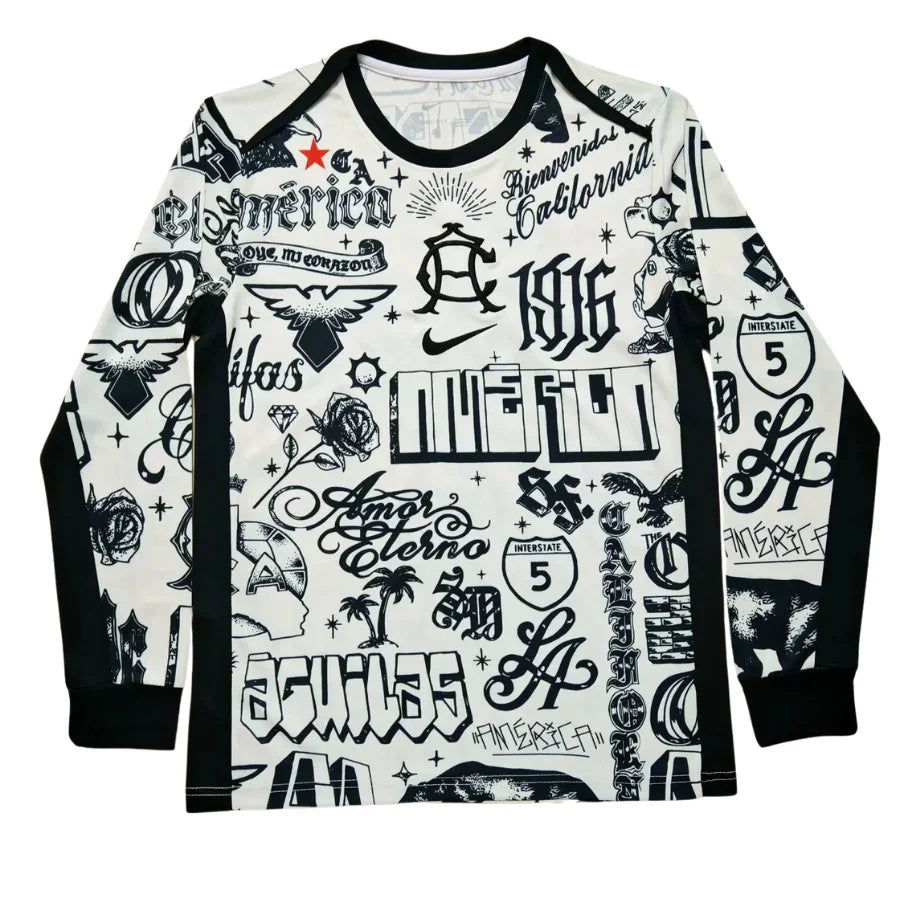 Club America Training Long sleeve Jersey Black 25/26