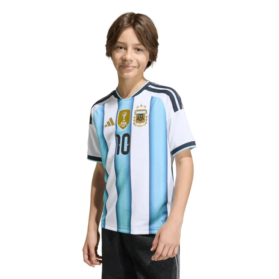 Kids Kit Argentina Home Messi 10 Fan Jersey Shirt 2026 WorldCup