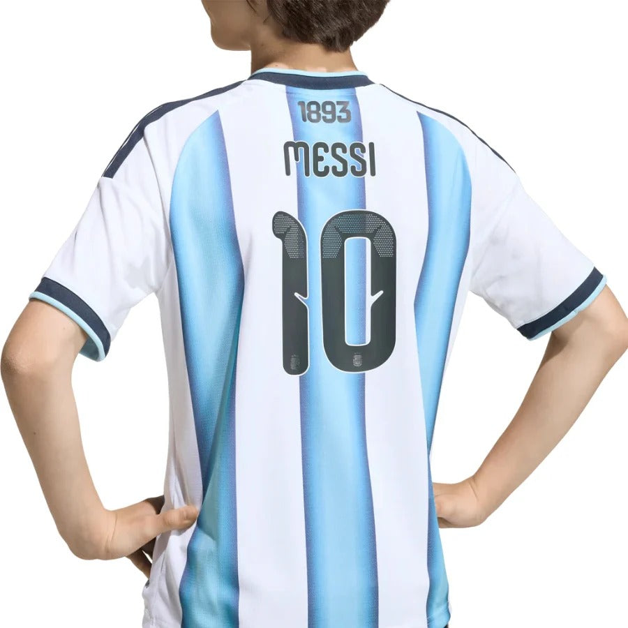 Kids Kit Argentina Home Messi 10 Fan Jersey Shirt 2026 WorldCup
