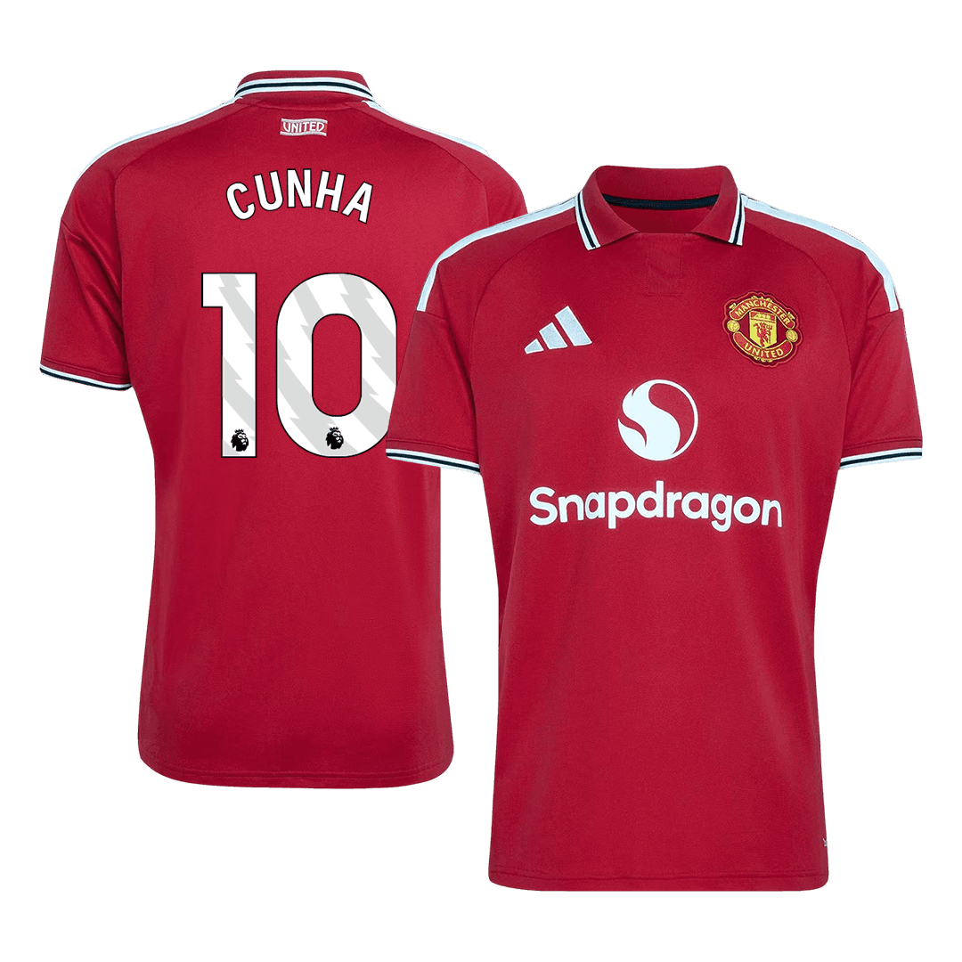 CUNHA #10 Manchester United Home Soccer Jersey 2026/27