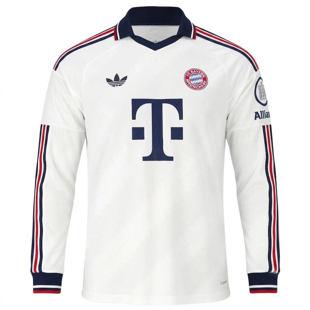 Bayern Munich Away Long Sleeve Fan Jersey Shirt 2026/27