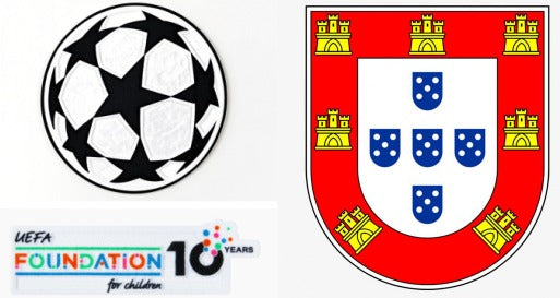 UCL & UEFA Foundation 10 Years Badge & Portugal Champion(Red) Badge