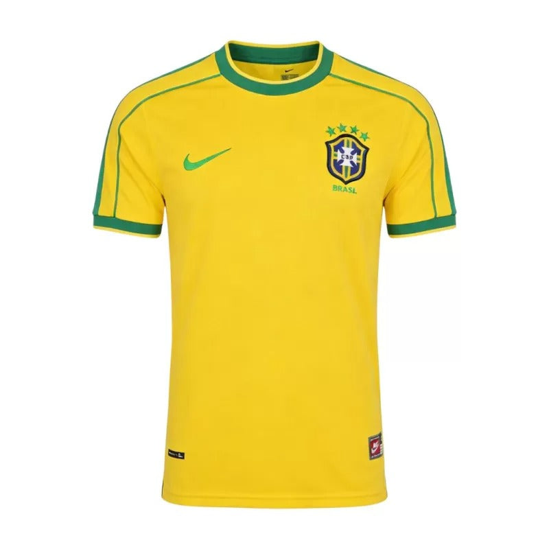 Retro Soccer Jersey Brazil Home 1998